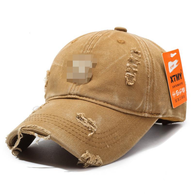 Distressed Baseball Cap Women Unisex Trendy Embroidered Letter Sun Visor Dad Hat