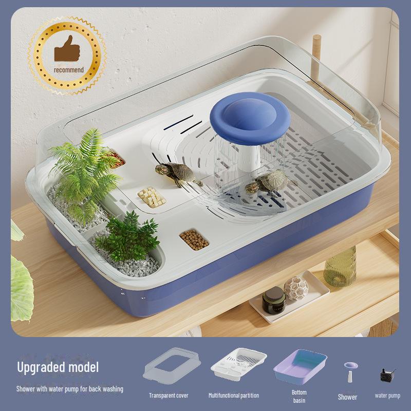 "Schildkrötenbecken": Heim-Landschaftsbau Öko-Aquarium für kleine/mittelgroße Schildkröten - Ideal für Balkon und Wohnzimmer"