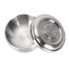 Beard Shave Bowl Comfortable Touch Anti Slip Stainless Steel Durable Stylish Look Face Mask Bowl with Lid for Home