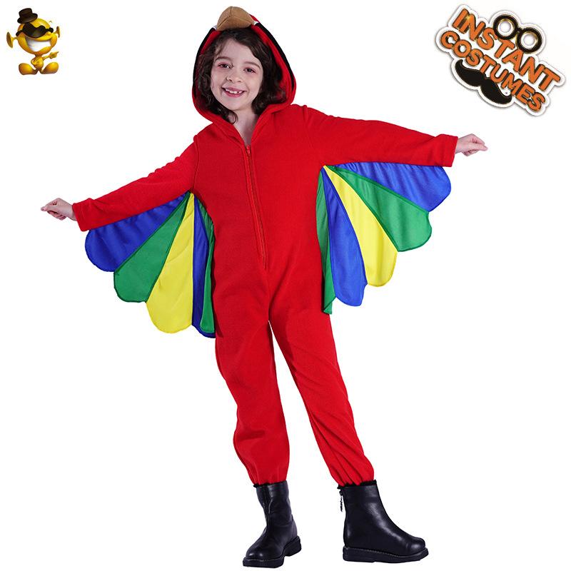 

Halloween Children s Cute Parrot Show Props Costumes Children s Animal Cosplay Stage Performance Costumes l/10-12 years old 140-152cm