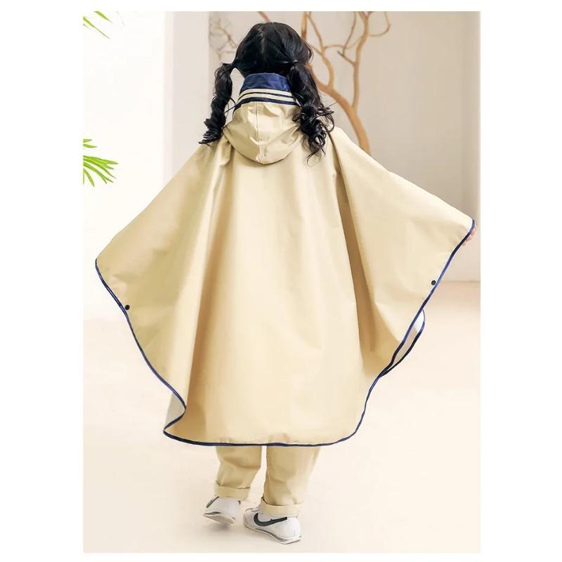 Imperméable pour enfants Style Cape Sacs d'école Version coréenne avancée Poncho pour enfants à l'école Imperméable pour faire du vélo