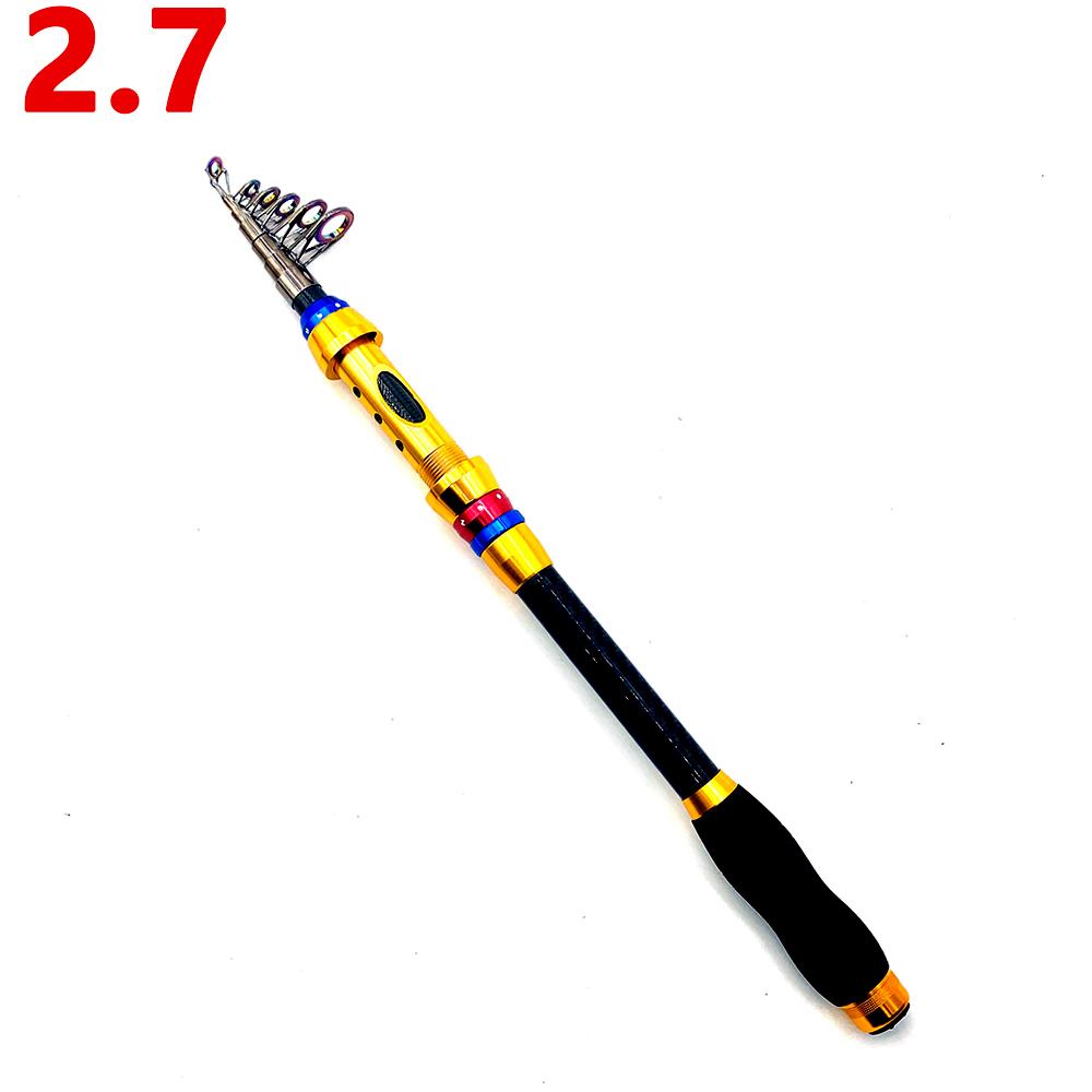 1.8m-3.6m Telescopic spinning rod carbon Fishing Rod Telescopic Fishing Rod Portable Bass Fishing Rods for Trout Carp Fishing Fishing Tackle