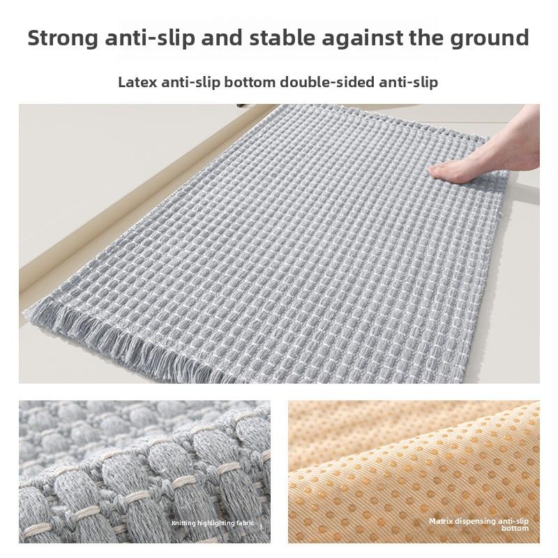 Bathroom Floor Mat Bathroom Door Absorbent Carpet Household Toilet Anti-slip Foot Mat Toilet Door Mat Entry Mat