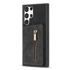 For Samsung Galaxy S25 Ultra Case Zipper Pocket Wallet Kickstand Phone Guard Cover