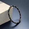 Stainless Steel Bamboo Joint Bracelet - European & American Design with Buckle, Titanium Steel Women's Jewelry.