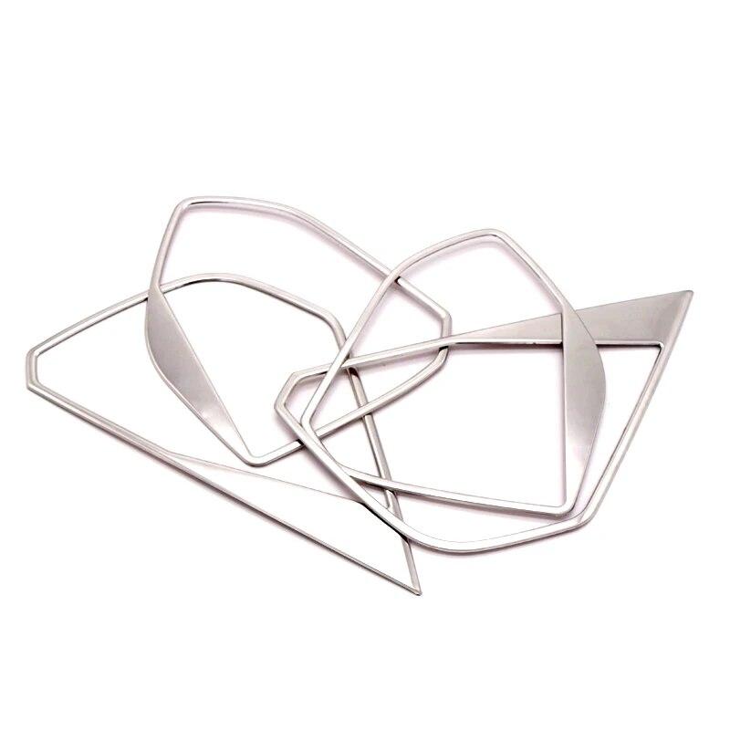 Car Accessories for Peugeot 3008 5008 GT 2017-2022 Stainless Steel Interior Door Speaker Cover Trim 4pcs
