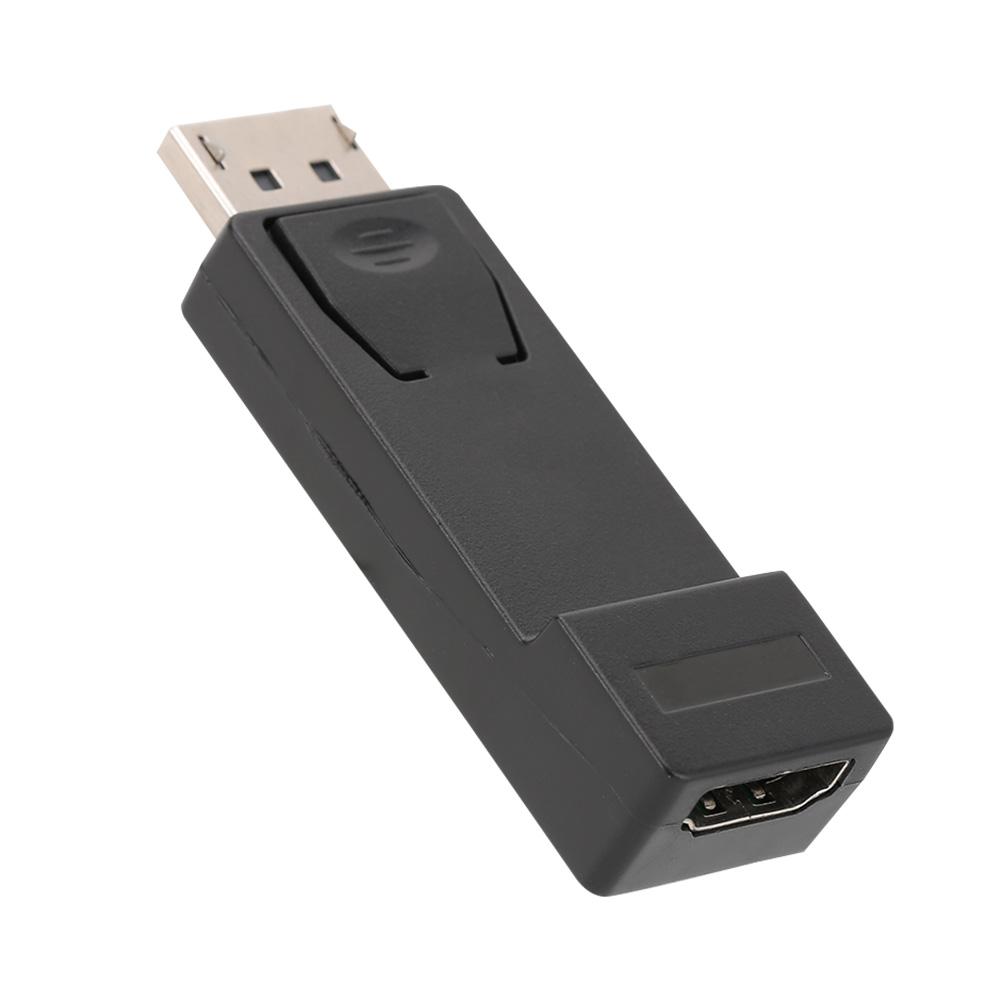 1080P High Purity Oxygen Free Copper Black PBS Shell DP Male to HDMI Female Adapter