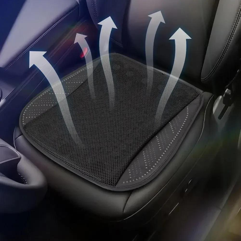 New Car Summer Cool and Ventilated Seat Cushion Breathable Heat Dissipation Home USB Fan Seat Cushion Car Cooling Seat Cover Zr