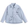 Camicia da ragazzo a maniche lunghe in cotone