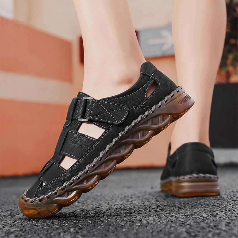 Fashion Hot Sale 2025 Men's Big Size 38-48 Handcrafted Hemp Sandals Vintage Casual Slippers Wide Toe Soft Sole Summer Outdoor Sandals