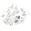 20PCS Earring Blanks Personality Hollow Out Stainless Steel DIY Earrings Trays for Jewelry Making DIY Craft