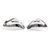 For Peugeot 207 308 2006-2014 ABS Carbon Fiber Style Car Side Door Rearview Mirror Cap Cover Trim Auto Exterior Accessories