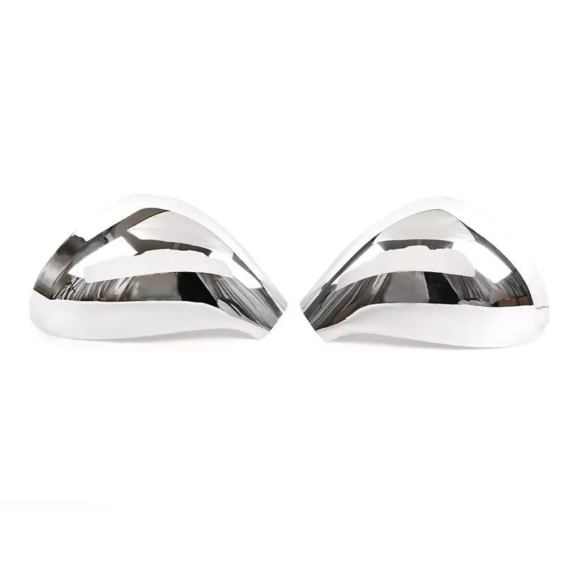 

For Peugeot 207 308 2006-2014 ABS Carbon Fiber Style Car Side Door Rearview Mirror Cap Cover Trim Auto Exterior Accessories срібний