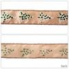 1PC Small Tree Pattern Festive Ribbon Embroidered Christmas Satin Ribbon 5mx5cm