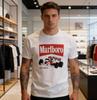 T-shirt corta bianca Mclaren Marlboro Niki Lauda Formula 1 Marlboro Unisex Nuova con etichetta