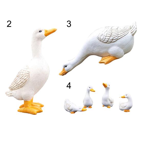 Statuie de rață Simulare înaltă Toate se potrivesc cu rășină Artă Artizanat Apă potabilă Model de rață Accesorii de grădină