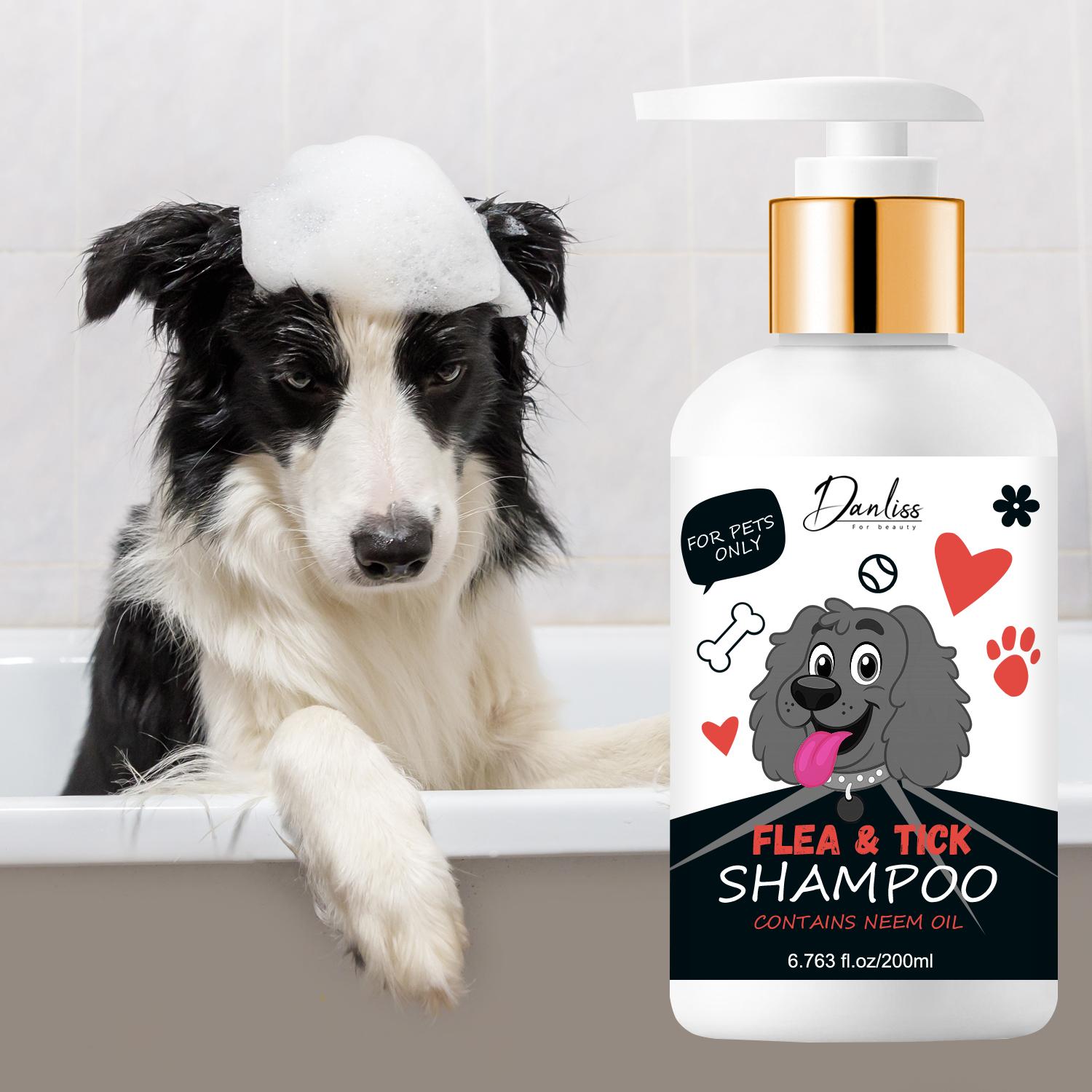 FLEA & TICK SHAMPOO-Washes Out Flea & Ticks-Deep Clesnsing Pet Hair-200ml