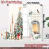 2pcs,Curtains Christmas Bird Candle Ornament Fireplace (2) Pattern Popular Curtains Yarn Curtains Holiday Decorative for Living