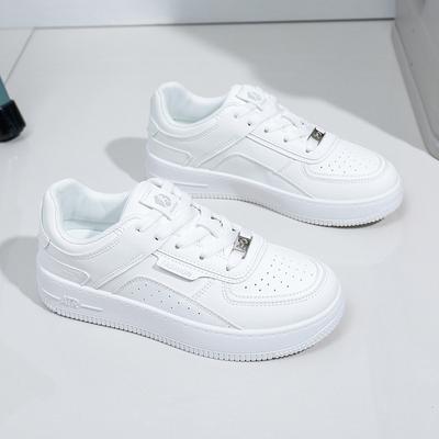 Zapatos blancos de moda de primavera, nuevos zapatos de plataforma con aumento de altura, transpirables e informales para estudiantes