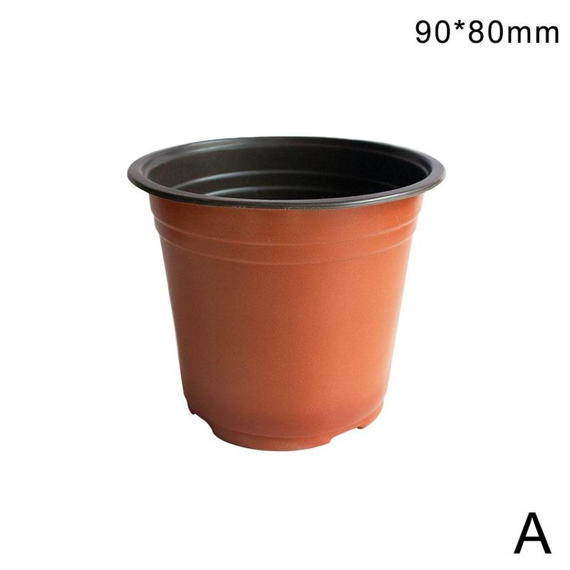 10PCS Flowerpot Plastic Grow Box Fall Resistant Tray For Garden Plants Nursery Cup Flowers Seed Breeding Planters Container Box