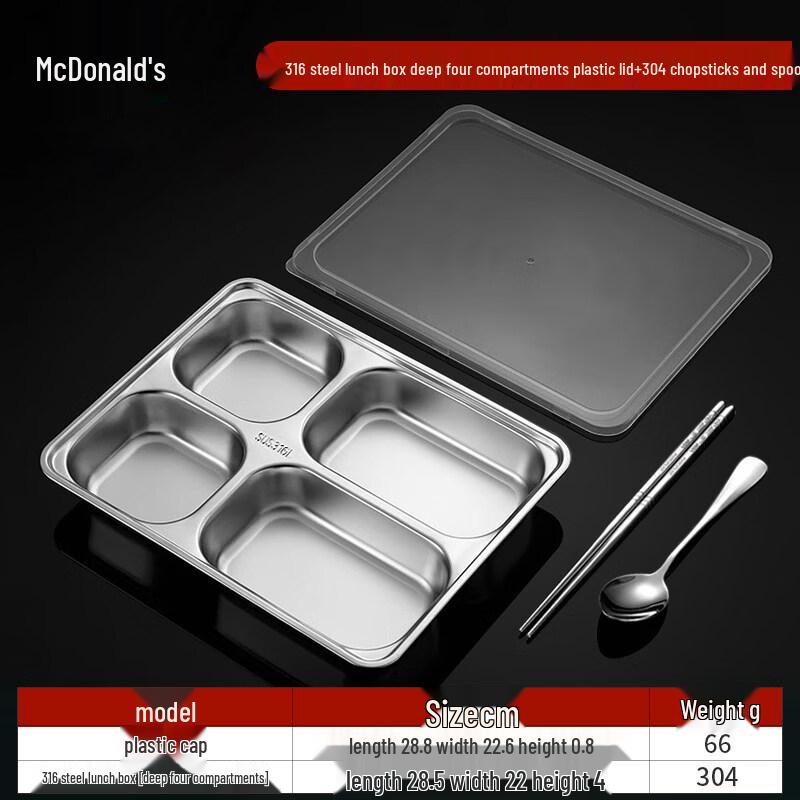 ZISIZ Disposable Divided Food Tray