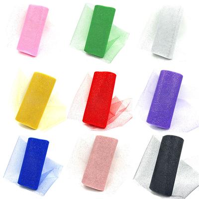 Rouleau de Tulle Brillant 15 cm X 10 Yards Sangles de Chaise Nœud Chemin de Table Drape DIY pour Mariage Fête Anniversaire Événement Décoration