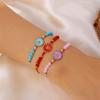 Vintage Sunflower Couple Bracelet For Women And Men Hand Woven Chain Daisies Charm Lucky Friendship Fashion Jewelry