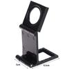10X 28mm Folding Magnifier Stand Loupe with Scale for Textile Optical Glass Plastic Folding 22MM Caliber Magnifying Glass Tool
