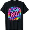 Retro Lata 80. Kolorowa Totalnie Lata 80. Zabawna Impreza Tematyczna Rave Lata 80. koszulka unisex