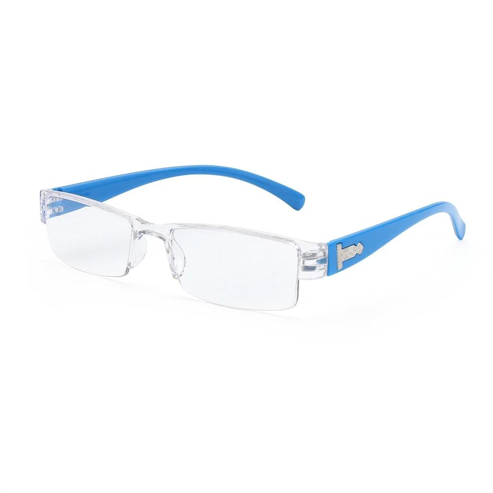 Light Resin Reading Glasses Half Frame Clear Lens 1 0 1 5 2 0 2 5 3 0 3 5 4 0 for Men Women Presbyopic Eyewear