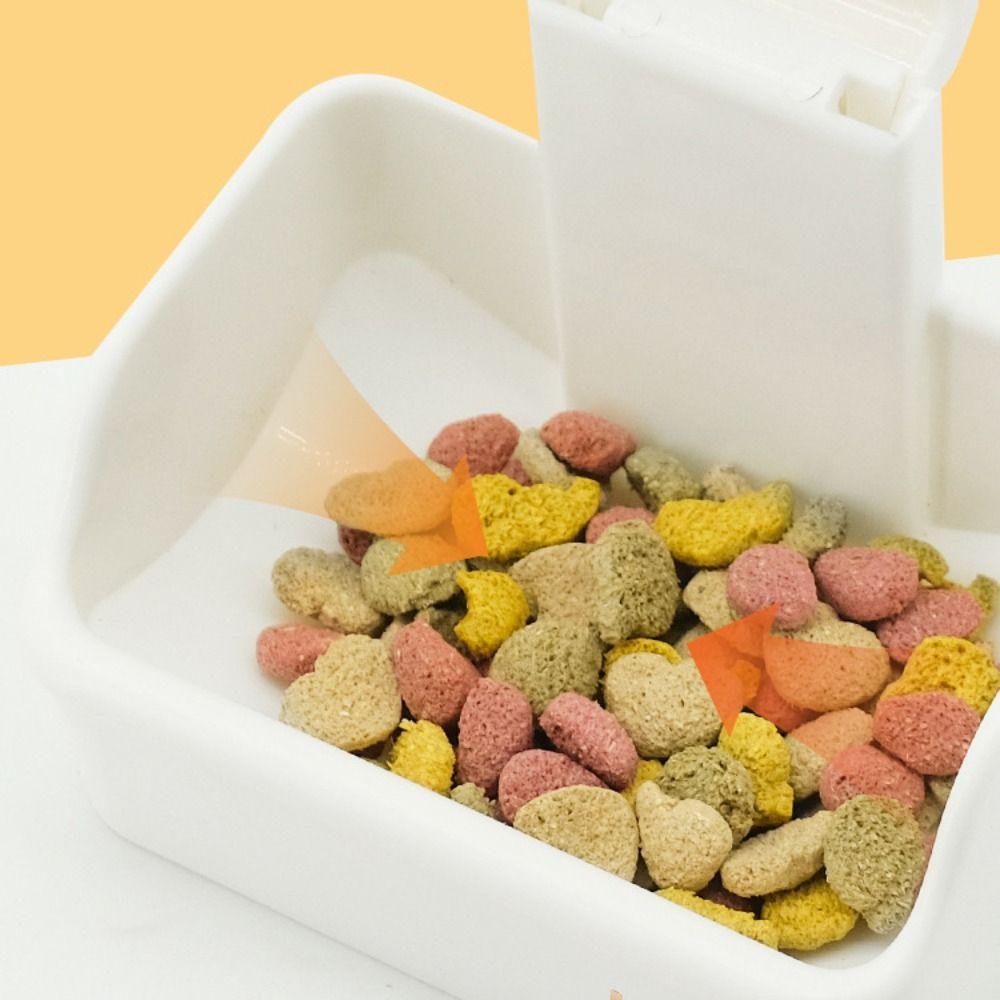 Bite Resistant Rabbit Drinking Bowl Sliding Rail Movement Guinea Pigs Feeding Bowl  Cage Mount