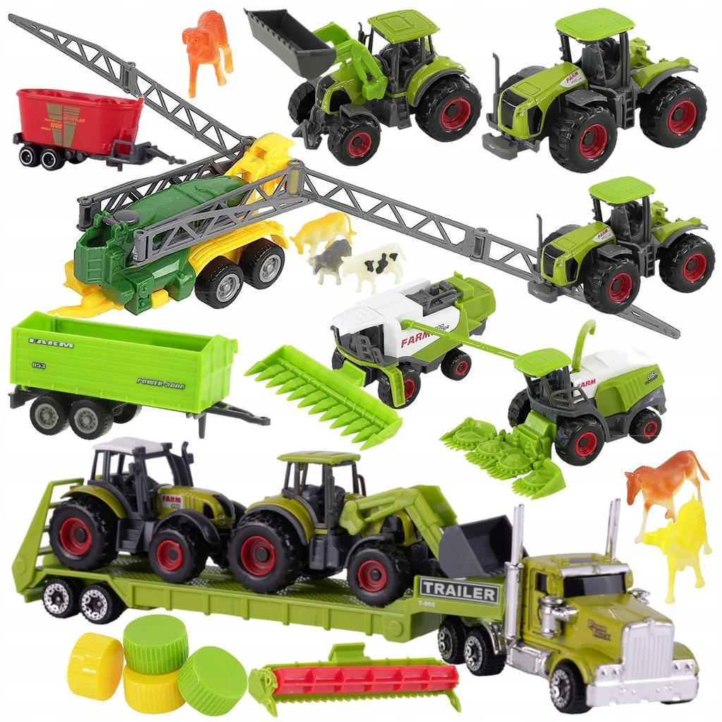 [PACZA][1] Tractor Tractor Agricultural Machinery Farmer Z553 Set