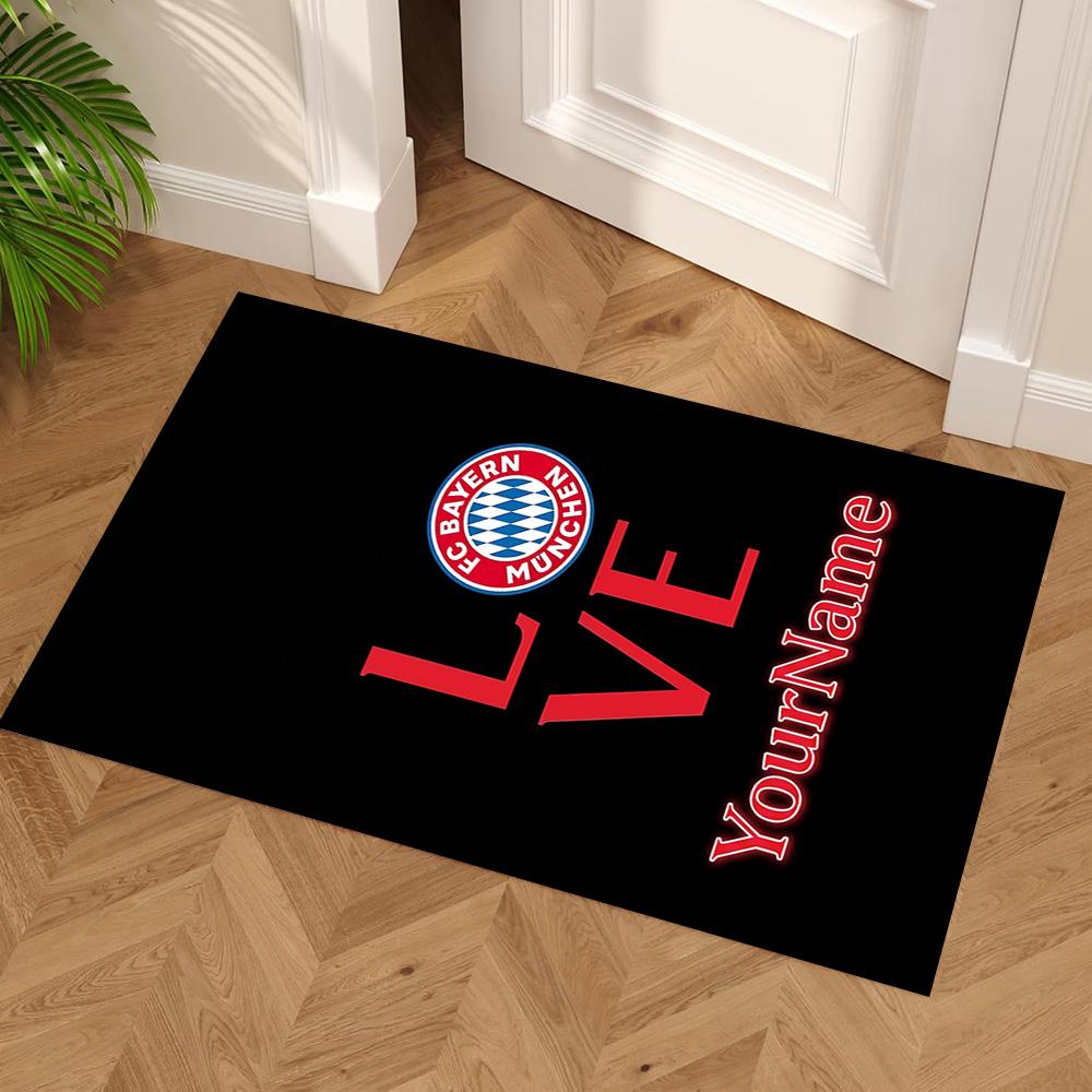 Bayern Munich Customize Your Name Area Rug Design for Kitchen Decorate room Foyer Bedrooms Anti-slip Rug Office home decor