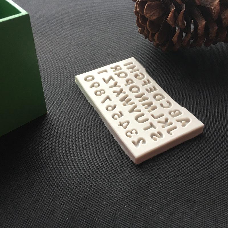 English Letter/number Silica Gel Mold DIY Fangdan Cake Decoration Candy Chocolate Mold Baking Tool