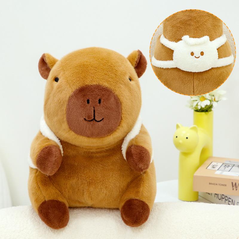 New Capybara French Fries Food Kapibala Doll Cute Plush Toy Catching Doll Birthday Gift