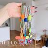 With Butterfly Pendant Cellphone Straps Hanging Cord Mobile Phone Lanyard Short Wrist Strap Charm Anti-lost Chain Women Keychain