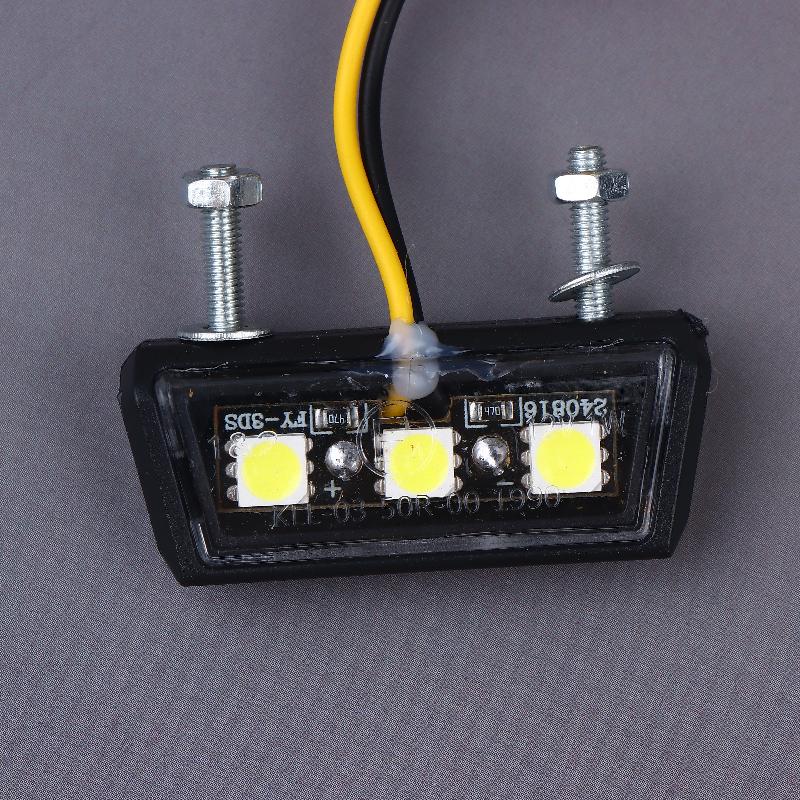 12V Led Light Waterproof Motorcycle License Light Motorcycle License Plate Rear Tail Light Motorcycle License Plate Holder Light