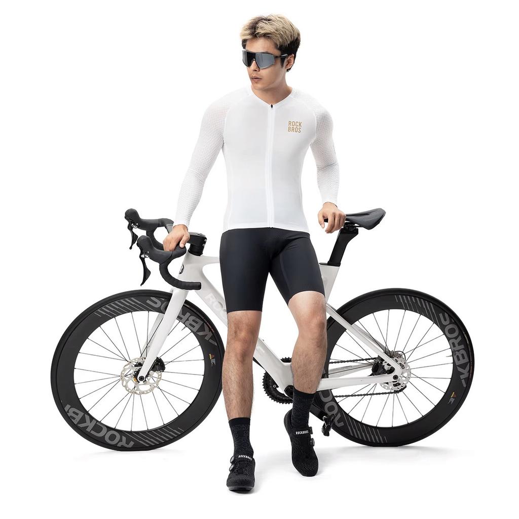 Koszulka Rowerowa Diamond Z Długim Rękawem Rozmiar Xxxl - Biała