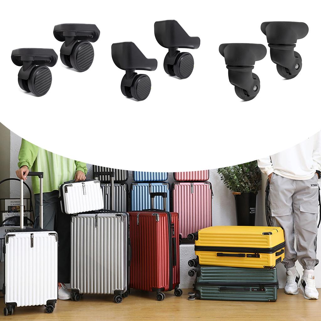 Trolley Case Luggage Wheels Luggage Swivel Left and Right Wheels DIY Suitcase Replacement Parts for Most Suitcases