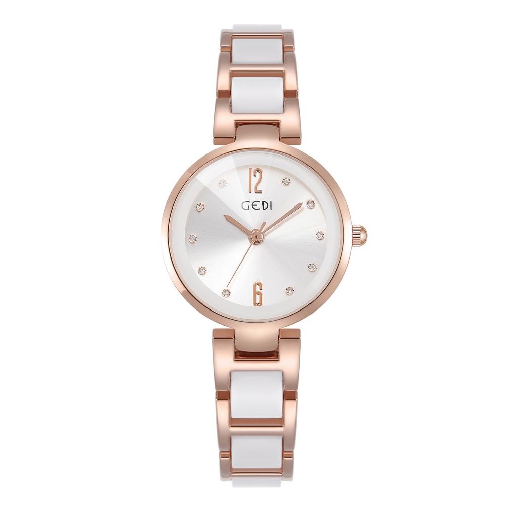 Imitation Ceramic Medieval Watch, Simple Temperament Disc Quartz Watch, Waterproof Women'S Quartz Watch