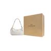 Coach Sac bandoulière Teri 25 Marque Micro Logo Bandoulière amovible Similicuir Moyen Sacs pour femmes Blanc craie CV933-IMXU5
