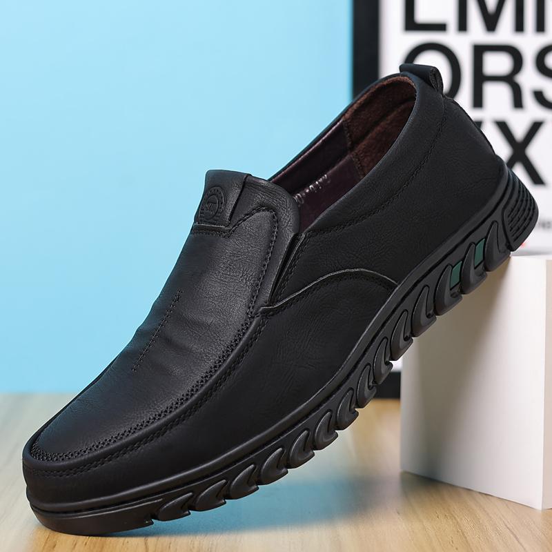 

Мужские лоферы Мода Мужская повседневная кожаная обувь Дышащие мужские туфли-лодочки JZ-520 44 чёрный