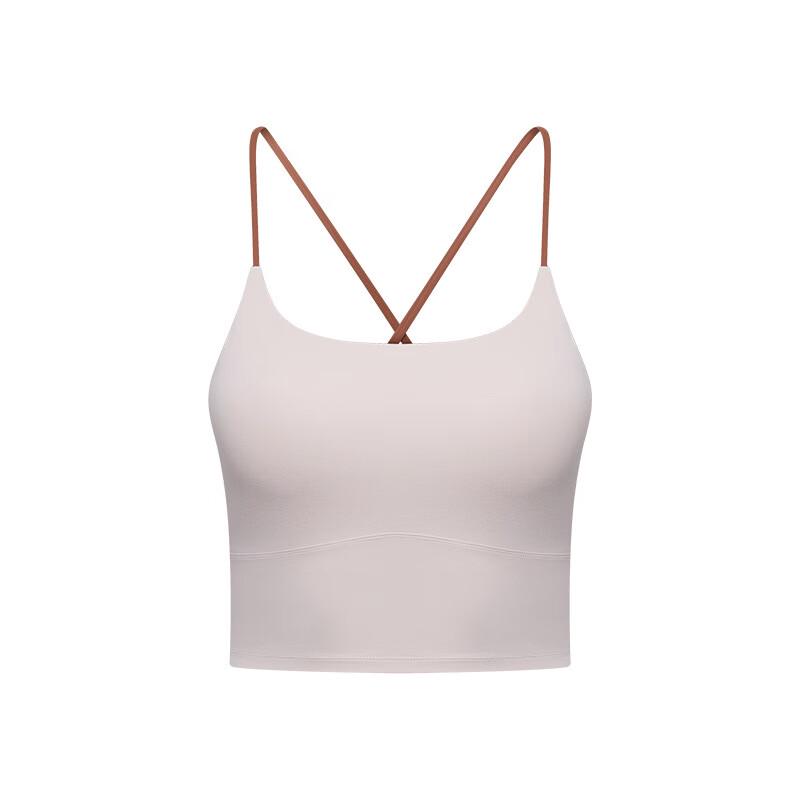 Women's Strappy Color-Block Cross-Back Yoga Vest