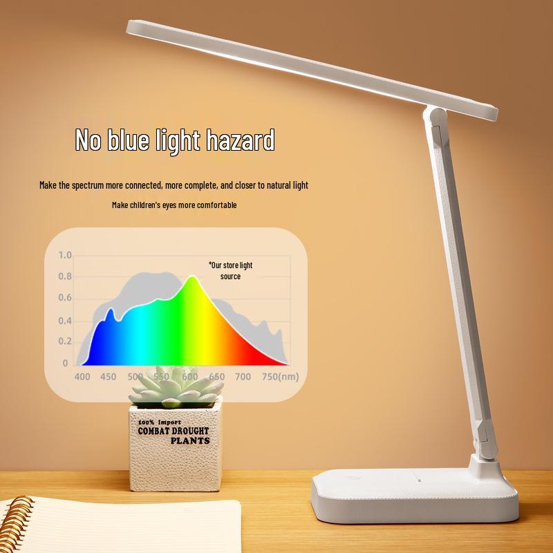 Rechargeable LED Desk Lamp - Eye Protection for Dorms, Bedrooms, and Children's Rooms