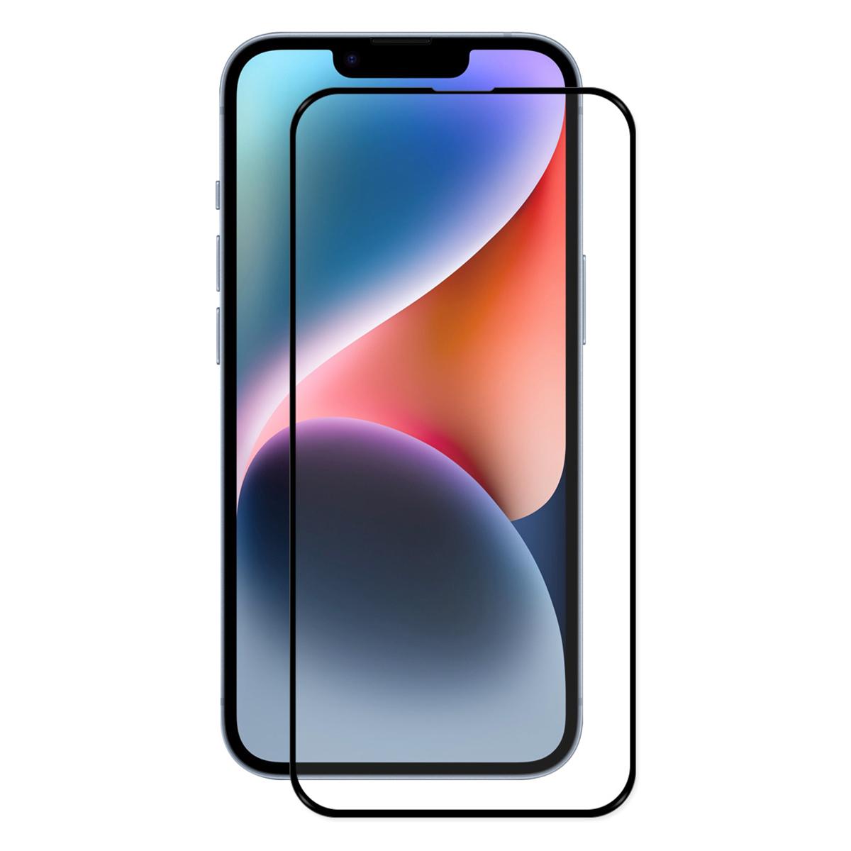 

Для iPhone 16e Захисне скло для екрану Шовкографія Повний клей Загартоване скло Екранна плівка Type A