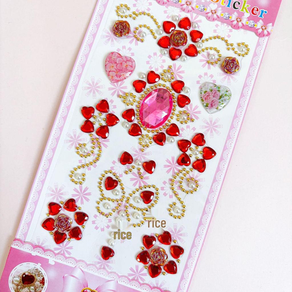 Fairy Wand Gemstone Stickers: 3D Diamond Decor for Phones, Frames, Jewelry Boxes, and Cups