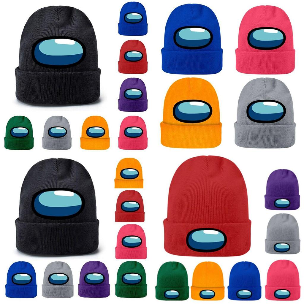 Winter Adults Unisex Knitted Beanie Hat Boys Girls Warm Woolen Cap