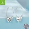 Cross-Border Cute Pet Cute Kitten Stud Earrings Female Animal S925 Sterling Silver Earrings