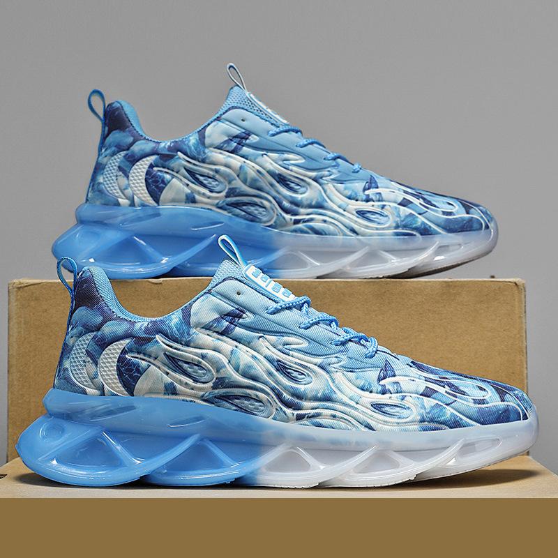 

Large size Guochao fashion casual running shoes sports shoes comfortable beacon blade dad shoes trendy men 39 озеро синий