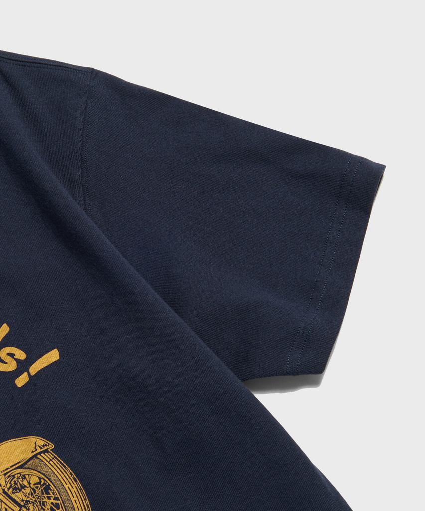 Beulonseun Knight Motorcycle Short Sleeve Tee Navy